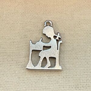 James Avery Retired Sterling Silver School Girl Charm